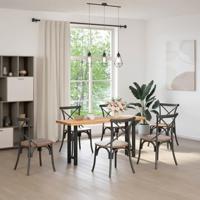 Console tafelpoten 2 st 38x(72-73) cm staal zwart - thumbnail