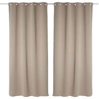 Gordijnen Atmosphera Ondoorzichtig Grijs Polyester 2 Stuks (135 x 240 cm) - thumbnail