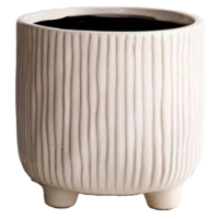 Bloempot keramiek - bloempot Positano, klein - bloempot wit - thumbnail