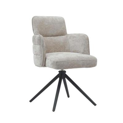 Tower Living Draaibare Eetkamerstoel 'Rumo' kleur Beige