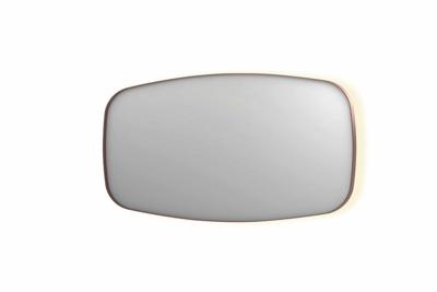 INK SP30 spiegel - 160x4x80cm contour in stalen kader incl indir LED - verwarming - color changing - dimbaar en schakelaar - geborsteld koper 8409784