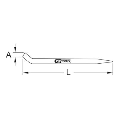 KS Tools 963.9777 Brozeplus monteerijzer 400 mm