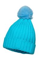 Skimuts aqua blauw - thumbnail