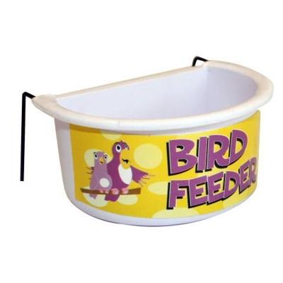 HAPPY PET VOERBAK HALF ROND WIT