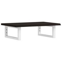 Badkamer wandschap staal en massief eikenhout - thumbnail