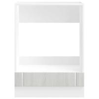 Ovenkast Lucca bewerkt hout grijs sonoma eiken - thumbnail