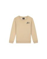 Malelions Sweater signature gestreept - Licht bruin / Navy blauw - thumbnail