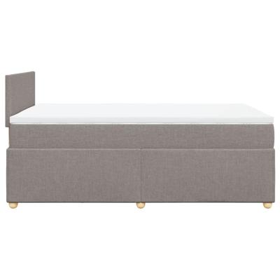 Boxspring met matras stof taupe 80x200 cm