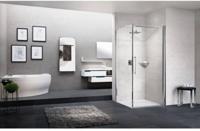 Novellini Young Zijwand 101-103x200 cm helder glas Mat Chroom - thumbnail