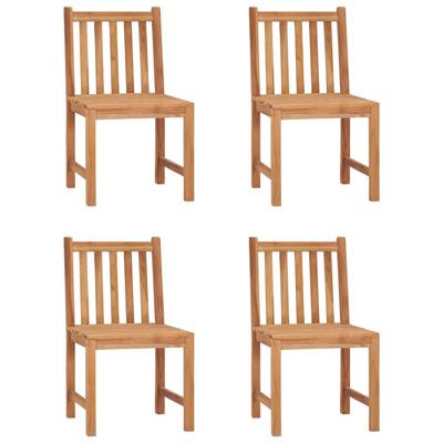 5-delige tuinset 160x80 cm massief teakhout