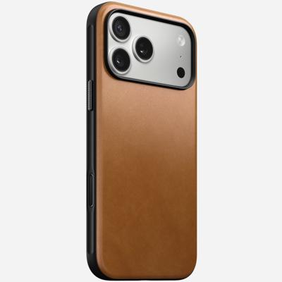 Nomad Modern lederen hoesje iPhone 17 Pro Max - English Tan