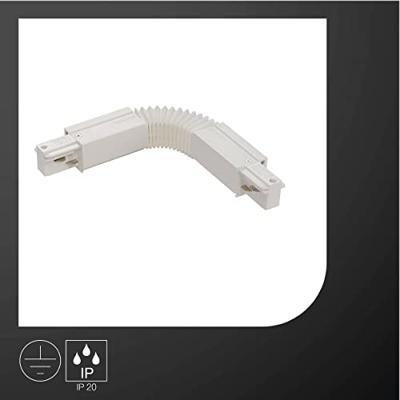 Eutrac 1001524 230V-railsysteemcomponenten Flexverbinder Flex-Verbinder, weiss Verkeerswit Eutrac 1001524 230V-railsysteemcomponenten Flexverbinder Flex-Verbinder, weiss Verkeerswit