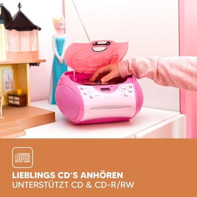 Draagbare FM-radio met CD Pink Draagbare FM-radio met CD Pink