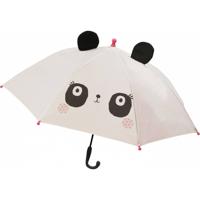 Lemon Ribbon kinderparaplu panda 81 cm polyester wit/zwart - thumbnail