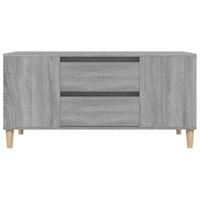 Tv-meubel 102x44,5x50 cm bewerkt hout grijs sonoma eikenkleurig - thumbnail