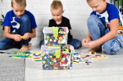 Meli minis bouwblokken reisdoos, 1100dlg. Meli minis bouwblokken reisdoos, 1100dlg.