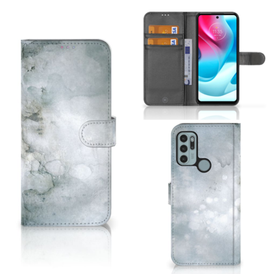 Hoesje Motorola Moto G60s Painting Grey Hoesje Motorola Moto G60s Painting Grey