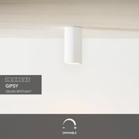 Lucide GIPSY - Plafondspot - Ø 7 cm - 1xGU10 - Wit - thumbnail