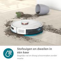 Philips XU2000/10 Robotstofzuiger met Dweilfunctie - Blauw - thumbnail