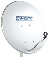 Schwaiger 42 cm satellietschotel lichtgrijs - thumbnail