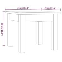 Salontafel 35x35x30 cm massief grenenhout honingbruin - thumbnail
