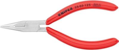 Knipex Platspitse tang met zijsnijder verchroomd 125 mm - 2503125