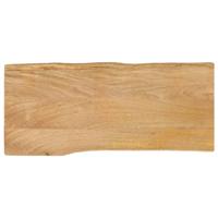 Tafelblad met natuurlijke rand 90x40x3,8 cm massief mangohout - thumbnail