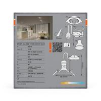 OSRAM HOMELIGHTING 4099854444494 Spotlight Recess Set Incl. Osram LED 4.3W GU10 White LED-plafondlamp 4.30 W Wit - thumbnail