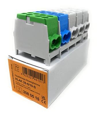 Pollmann Elektrotechnik 2080516 2080516 Aftakklem Flexibel: - Massief: - Aantal polen: 5 1 stuk(s) Meerdere kleuren