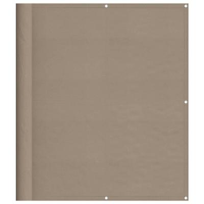 VidaXL Balkonscherm 120x800 cm 100% oxford polyester taupe