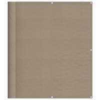 VidaXL Balkonscherm 120x800 cm 100% oxford polyester taupe - thumbnail