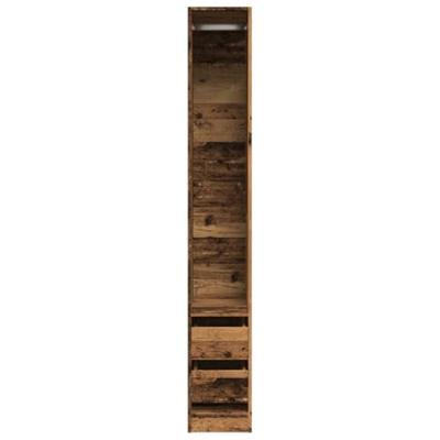 Kledingkast 30x50x200 cm bewerkt hout oud hout