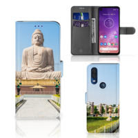 Motorola One Vision Flip Cover Boeddha - thumbnail