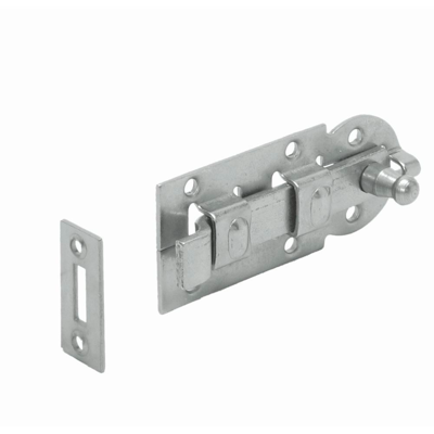 GB rolschuif met bocht 120 verzinkt etiket | 1 stuk - 17231129