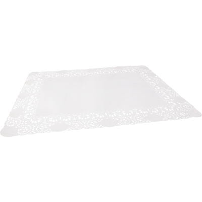 Taartrand | papier | 34x26cm | rechthoekig | wit | 2000 stuks