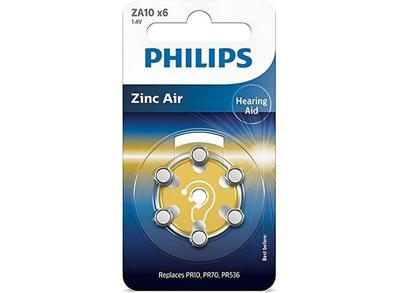 Philips Zink Batterijen - Set van 6 - 1.4V - 90 mAh