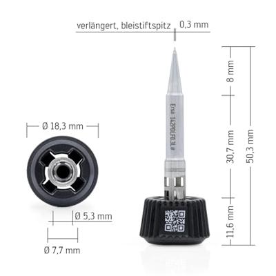 Ersa 0142PDLF03L/SB Soldeerpunt Potloodvorm Grootte soldeerpunt 0.30 mm Inhoud: 1 stuk(s)