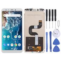 LCD Screen and Digitizer Full Assembly with Frame for Xiaomi Mi 6X / A2 (White) - thumbnail