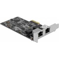 DeLOCK PCI Express x2 Card naar 2x RJ45 2,5 Gigabit LAN RTL8125 netwerkadapter - thumbnail