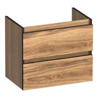 Brauer Joy Edge - Onderkast Ondiep - 60 cm - met 2 Softclose Lades Greeploos en 1 Sifon Uitsparing - Honey - thumbnail