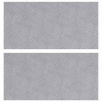 VidaXL Trap tread rechthoekig 2 pcs zilver 50 x 25 cm aluminium - thumbnail
