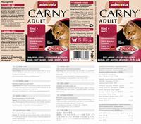 ANIMONDA Carny Adult Beef and hearts - nat kattenvoer - 400g - thumbnail