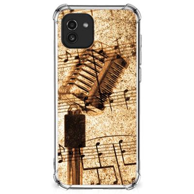 Samsung Galaxy A03 Anti-shock Hoesje met foto Bladmuziek Samsung Galaxy A03 Anti-shock Hoesje met foto Bladmuziek