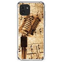 Samsung Galaxy A03 Anti-shock Hoesje met foto Bladmuziek - thumbnail