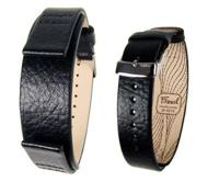 Horlogeband Fossil JR9674 Onderliggend Leder Zwart 18mm - thumbnail