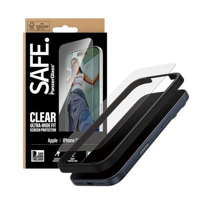 PanzerGlass PANZERGLASS - SAFE. Screen Protector iPhone 17 Pro Ultra-Wide Fit w. EasyAligner SA74726 Screenprotector (glas) Apple iPhone 17 Pro. 1 stuk(s)