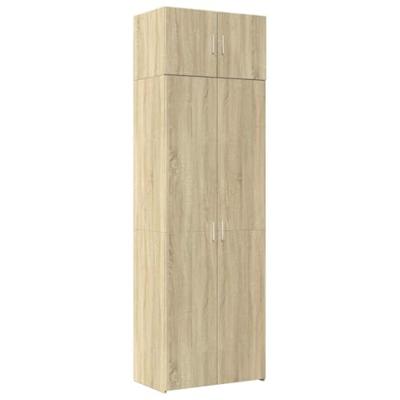 Opbergkast 70x42,5x225 cm bewerkt hout sonoma eikenkleurig