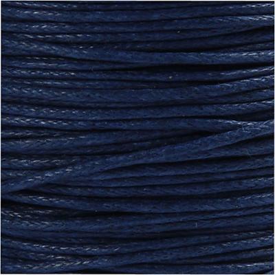 Creativ Company Katoenkoord, dikte 1 mm, blauw, 40 m/ 1 rol - thumbnail