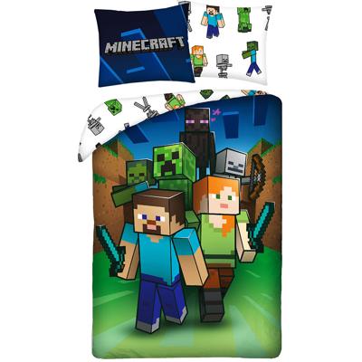Minecraft Dekbedovertrek Monster Hunter - 140 x 200 cm - Katoen