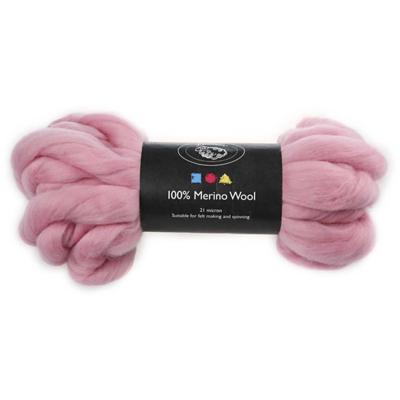 Creativ Company Merino wol, dikte 21 my, lichtrood, 100 gr/ 1 doos